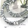 Rueda de cristal con cuentas de agujero pasante corte fino tierras raras fabricantes mayoreo joyería hecha a mano DIY pulsera collar cuentas sueltas