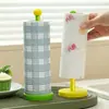 Suporte de Papel Toalha de Cozinha, Porta Papel Toalha de Cozinha de Chão, Cabide para Rolo de Papel Pano Preguiçoso, Suporte de Armazenamento para Elásticos de Cabelo, Conservação