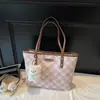 Bolsa Tote de Grande Capacidade para Mulheres para o Trabalho, Nova Moda Retrô Verão 2026 Bolsa de Ombro Mãe-Filha, Bolsa Xadrez