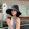 Sombrero de Playa, Sombrero de Protección Solar, Chal Cubre-Rostro para Mujer, Sombrero de Ciclismo Anti-UV para el Sol, Sombrero Cola de Golondrina con Ala Ancha