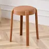 Taburete Redondo Grueso Suave Acolchado con Almohadillas Antideslizantes, Cómodo para Estar Sentado Mucho Tiempo, Adecuado para Uso en Casa, Apilable, para Cambiar Zapatos, Vestirse, Mesa de Comedor, Taburete Pequeño de Ocio