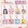 Sailor Moon Conejo Luna Agua Hielo Luna Llavero de Acrílico Colgante Lindo Creativo Llavero Colgante