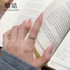 Anillo de Plata S925 con Cruz Completa de Circonita Xigu J0518 para Mujer, Elegante Diseño de Nicho, Nuevo Anillo para el Dedo Índice