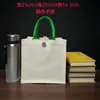 Bolso Tote de Lona Bolso de Mano Logo Personalizado Gran Capacidad Bolsa de Compras Ecológica Bolsa de Lona Laminada para Clase de Entrenamiento Estéreo