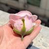 Rosa al por mayor engrosada hidratante de alta calidad simulación flor de jabón de rosa terminada cabeza de flor material para ramo de San Valentín hecho a mano