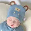 Gorro de Bebé Otoño e Invierno 0-12 Meses Gorro Fino para Recién Nacido Gorro Fetal Gorro con Bufanda Triangular Linda