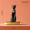 Estatueta Criativa de Gato Egípcio Exótico Artesanato de Resina, Suportes de Livro Decorativos Práticos, Castiçais, Presentes Decorativos Suaves