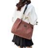 Bolso Tote de Color Contrastante para Mujer Nuevo de Gran Capacidad Estilo Coreano Moderno Bolso de Hombro 2025 Casual para Ir al Trabajo Cadena Elegante