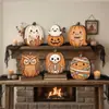 Adorno de Escritorio de Madera con Forma de Calabaza Retro Desgastado Transfronterizo, Decoración de Escritorio Transfronteriza, Venta al por Mayor Exclusiva para el Mercado de Pequeños Productos de Yiwu