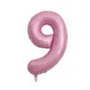 Globo de aluminio grande de 40 pulgadas, azul degradado, rosa intenso, para bodas, fiestas, juguetes para niños, globos de cumpleaños