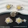 Pulsera Brazalete Collar Joyería de Copo de Nieve con Cierre de Cuentas DIY Corte Rosa Milenio Zirconia