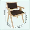 Restaurante de Té Estilo Hong Kong Asiento de Sofá en la Pared Combinación de Mesa y Silla para Restaurante Tienda de Fideos Tienda de Fideos de Arroz Silla de Comedor de Madera Maciza Comercial