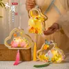 Lanternas do Festival do Meio do Outono para Crianças, Lanternas de Coelho de Jade de Mão, Kit de Material de Artesanato DIY para Atividades Parentais e Infantis no Jardim de Infância, Lanterna de Coelho