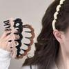 Diadema de Lana para Recoger el Cabello para Mujer 2024 Nuevo Otoño e Invierno Parte Superior Alta del Cráneo Lavado de Cara Diadema Sello de Presión para el Cabello Accesorios para la Cabeza Versátiles
