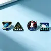 Insígnia de Metal Aeroespacial da Nasa Mochila Tendência Estudantil Jaqueta Acessórios Atacado Broche Criativo Presente Comemorativo