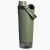 Copo Shaker de Aço Inoxidável de Grande Capacidade Transfronteiriço Copo Térmico para Pó de Proteína Fitness de Camada Dupla Copo de Água Portátil para Montanhismo Portátil