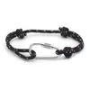 Nuevo Pulsera de Cuerda Rpet Color Macron con Mosquetón Multifuncional Pulsera de Joyería de Cuerda de Poliéster