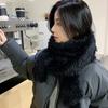 Inverno novo estilo vison como lenço de veludo quente e confortável cachecol de alta qualidade versátil estudante de cor sólida xaile feminino