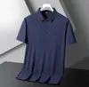 Mercadorias de Fujian camiseta polo de seda gelo sem marca masculina manga curta verão nova chegada lapela gola social marca da moda