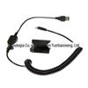 DR-E10 falsa caixa de bateria externa fonte de alimentação USB adequada para Canon EOS 1100D 1200D 1300D câmera