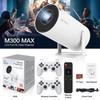 Proyector Portátil para el Hogar M300Max Consola de Juegos Chip Rk3326 H713 Proyección de Juegos Estable de Alto Rendimiento