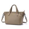 Nuevo bolso de mano de moda para mujer, de piel de vaca de primera capa, bandolera de gran capacidad, de piel auténtica.