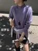 Suéter de Lana Cepillada Cachemira de Seda Integrado Sin Costuras para Mujer Otoño Invierno Cuello Semi Alto Tejido de Lana Principios de Otoño Capa Interior Capa Base Top para Mujer