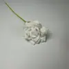 Flor de Rosa de Lana Tejida a Mano con Punta Transfronteriza Mueble Terminado Puesto de Mercado Nocturno Ramo Tejido a Crochet de Lana