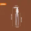 Botella Transparente de Emulsión PET en Stock Botella de Plástico Portátil para Gel de Ducha y Champú Botella Recargable Tipo Bomba para Viaje