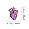 50 Compras Directas Transfronterizas Pegatinas de Corazón Anatómico Coloridas Graffiti Órganos Humanos Pegatinas de Decoración para Equipaje Cuaderno
