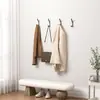 Ganchos de Pared para Colgar Abrigos - 1 Paquete Negro Diseño de Doble Gancho, Organizadores de Sombreros, Percheros de Pared para Bolsas y Llaves, Perfectos para Garaje, Taller, Entrada, Armario y Proyectos de Bricolaje