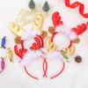 Diadema Popular Transfronteriza Tela Brillante Navideña Accesorios de Fotografía Regalo de Navidad Venta Directa de Fábrica Gorro Dibujos Animados Accesorios de Fotografía