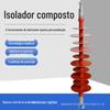 Fabricante em estoque isolador composto de borracha de silicone suporte isolador composto isolador composto de alta tensão isolador de poste composto