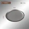 Lujo Ligero Retro Placa de Acero Inoxidable 304 Placa Dorado Nieve Disco Dorado Plato Plano Bandeja Estilo Industrial Plato de Cena de Alto Valor