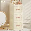 Caixa de Armazenamento de Mesa de Alta Qualidade, Caixa Organizadora Dobrável de Múltiplas Camadas, Caixa de Armazenamento para Batom e Cosméticos, Armário de Armazenamento para Produtos de Skincare