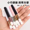 Cepillo Limpiador Nasal de Plástico con Mango Hueco, Cepillo Mousse para Eliminación de Acné y Puntos Negros, Cepillo Limpiador, Brocha de Maquillaje con Tubo de Aluminio Color Oro Rosa