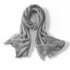 Bufanda de Cachemira Otoño e Invierno 2024 para Mujer Chal de Cachemira Tejido Calado Largo Oversize Bufanda de Cachemira Cálida Combinable