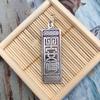 Plata Pura Nanwu Buda Amitabha Ping An Fu colgante vintage collar con colgante de plata