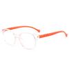 Nuevas Gafas Planas Redondas Lindas de Moda Color Gelatina para Niños Gafas Anti-Azul para Niños y Niñas Gafas de Protección Ocular para Aprender