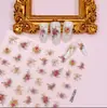 Novo Adesivo para Nail Art Estéreo 5D Em relevo Borboleta Flor Renda Laço Rosa Adesivo de Unha de Alta Qualidade