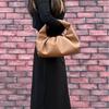 Bolso de piel de vaca estilo europeo y americano, plegable, pequeño, de piel auténtica, para mujer, de verano, moderno y combinable.