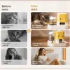 Dispensador de agua para gatos, comedero para perros, alimentador automático, inalámbrico, no eléctrico, alimentación y bebida automáticas, previene el mojado de la boca