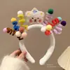Diadema de Felpa con Cabeza para Lavado de Cara para Mujer, Adorno para el Cabello Nuevo de Dibujos Animados Lindo, Mascarilla de Lavado de Cara, Diadema, Diadema Antideslizante, Accesorios para el Cabello