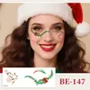 Accesorios coloridos para maquillaje navideño lindo transfronterizo, pegatinas de tatuaje facial de pecas para fiestas infantiles, copos de nieve