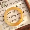 Pulseras de jade Huanglong natural al por mayor, brazaletes de jade helado, jadeíta, jade amarillo, jade de seda dorada, pulseras de jade Yutai