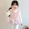 Chaleco para Niña Otoño e Invierno 2026 Estilo Nuevo Top sin Mangas para Bebé Niña Ropa Exterior Elegante Chaleco Cardigan Infantil Invierno
