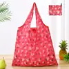 Bolsa de compras plegable de gran capacidad, bolso de mano portátil para supermercado, impresión de logotipo, bolsa de almacenamiento 190T, directo de fábrica