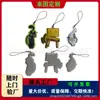 Japón Corea PVC Personaje de Anime Llavero de Cuerda Elástica PVC Correa para Teléfono Móvil Voltaje Dibujo Animado Regalo Paño para Gafas Limpiador de Pantalla