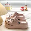 Zapatos Versátiles para Aumentar la Altura para Personas BajitasZuecos Dulces y Geniales de Star Kitty Estilo Veraniego Eva Energético Juvenil Pantuflas de Punta Cerrada