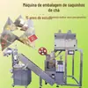 Máquina de Embalagem de Chá em Bolsa Triangular Pesagem Automática Personalizada Máquina de Embalagem de Chá com Bolsa Interna e Externa Máquina de Embalagem de Chá